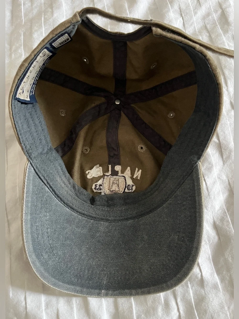 ⛵ Naples FL Tan Classic Baseball Cap | Adjustable Coastal Vacation Hat